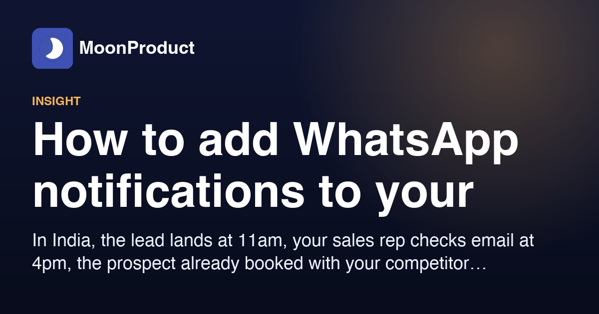 How to add WhatsApp notifications to your website's contact form